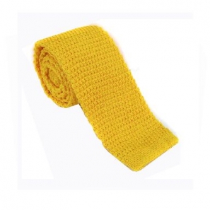 Burnt Yellow Knitted Tie