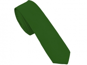 Green Satin Skinny Tie
