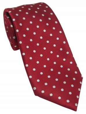 Red with Polka Dot Tie
