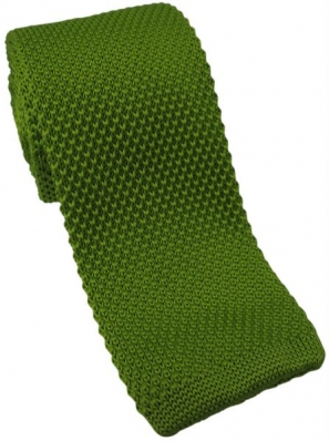 Lime Green Knitted Tie