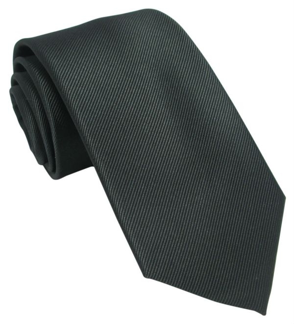 Plain Black Silk Tie | With Free And Fast UK Delivery