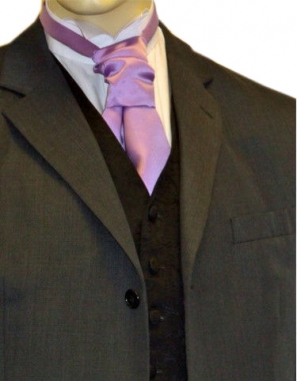 Lilac Satin Cravat 