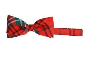 Morrison Red Tartan Wool Bow Tie