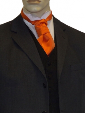 Orange Satin Cravat 