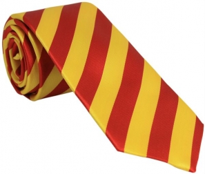 Red and Yellow Silk Tie