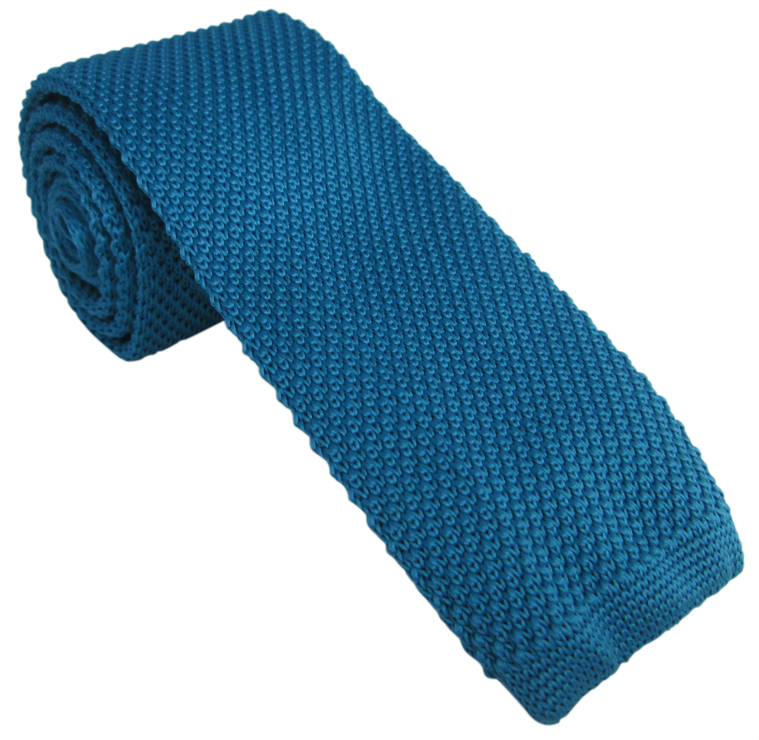 Teal Knitted Tie